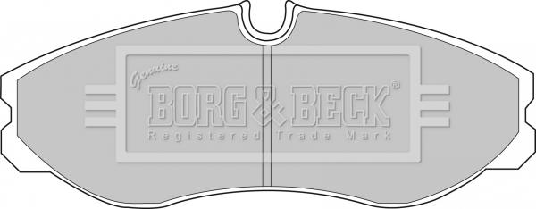 Borg & Beck BBP1436 - Тормозные колодки, дисковые, комплект avtokuzovplus.com.ua