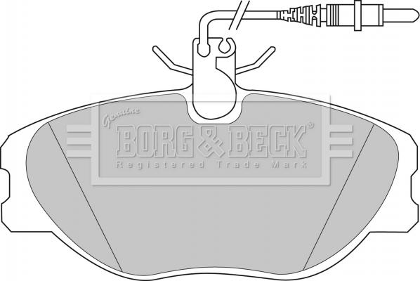 Borg & Beck BBP1438 - Тормозные колодки, дисковые, комплект avtokuzovplus.com.ua