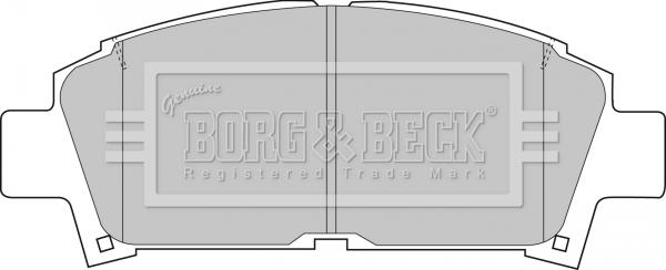 Borg & Beck BBP1440 - Гальмівні колодки, дискові гальма autocars.com.ua