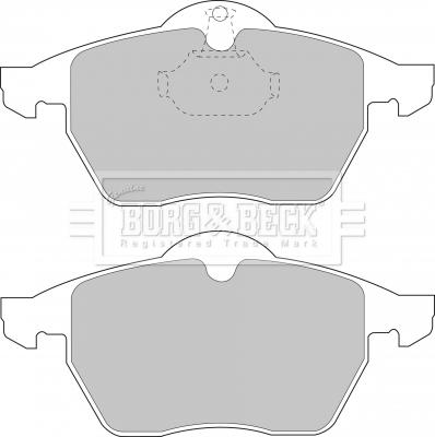 Borg & Beck BBP1444 - Тормозные колодки, дисковые, комплект avtokuzovplus.com.ua