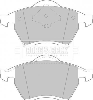 Borg & Beck BBP1446 - Гальмівні колодки, дискові гальма autocars.com.ua