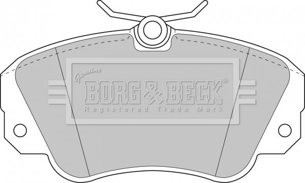 Borg & Beck BBP1448 - Тормозные колодки, дисковые, комплект autodnr.net