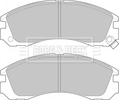 Borg & Beck BBP1449 - Гальмівні колодки, дискові гальма autocars.com.ua