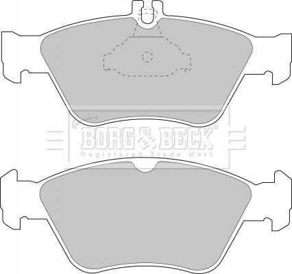 Borg & Beck BBP1454 - Тормозные колодки, дисковые, комплект avtokuzovplus.com.ua