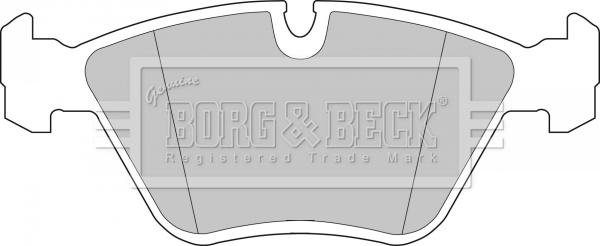 Borg & Beck BBP1460 - Тормозные колодки, дисковые, комплект avtokuzovplus.com.ua