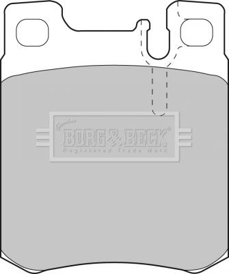 Borg & Beck BBP1462 - Тормозные колодки, дисковые, комплект autodnr.net