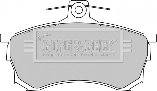 Borg & Beck BBP1463 - Гальмівні колодки, дискові гальма autocars.com.ua