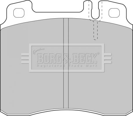 Borg & Beck BBP1464 - Тормозные колодки, дисковые, комплект avtokuzovplus.com.ua