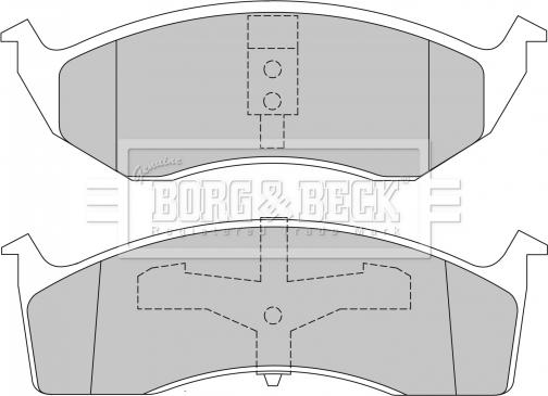 Borg & Beck BBP1465 - Тормозные колодки, дисковые, комплект autodnr.net