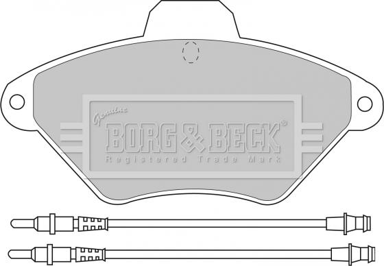 Borg & Beck BBP1468 - Гальмівні колодки, дискові гальма autocars.com.ua