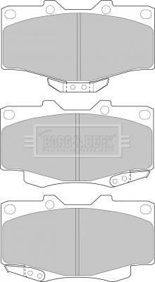 Borg & Beck BBP1469 - Гальмівні колодки, дискові гальма autocars.com.ua