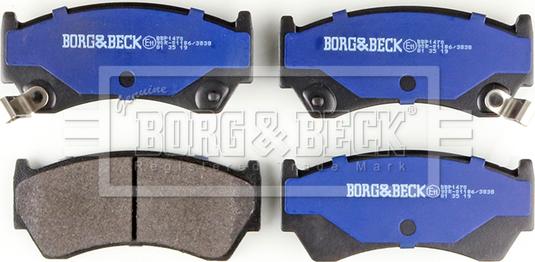 Borg & Beck BBP1470 - Тормозные колодки, дисковые, комплект avtokuzovplus.com.ua