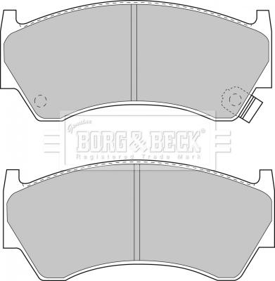 Borg & Beck BBP1470 - Гальмівні колодки, дискові гальма autocars.com.ua