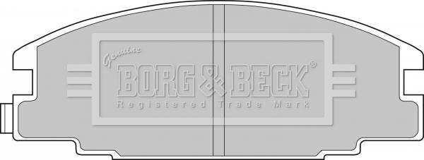 Borg & Beck BBP1476 - Гальмівні колодки, дискові гальма autocars.com.ua