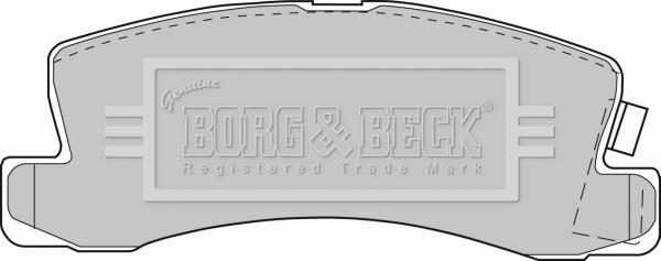 Borg & Beck BBP1477 - Тормозные колодки, дисковые, комплект autodnr.net