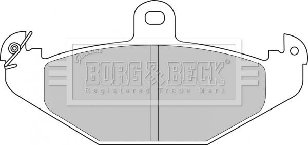 Borg & Beck BBP1478 - Гальмівні колодки, дискові гальма autocars.com.ua
