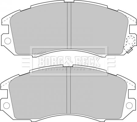 Borg & Beck BBP1480 - Гальмівні колодки, дискові гальма autocars.com.ua