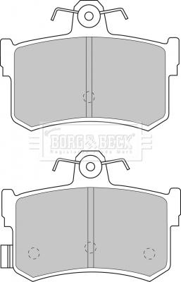 Borg & Beck BBP1482 - Тормозные колодки, дисковые, комплект avtokuzovplus.com.ua