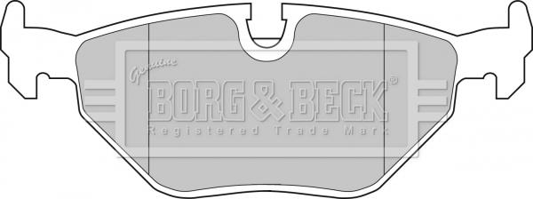 Borg & Beck BBP1483 - Гальмівні колодки, дискові гальма autocars.com.ua