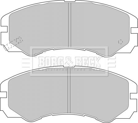 Borg & Beck BBP1485 - Гальмівні колодки, дискові гальма autocars.com.ua