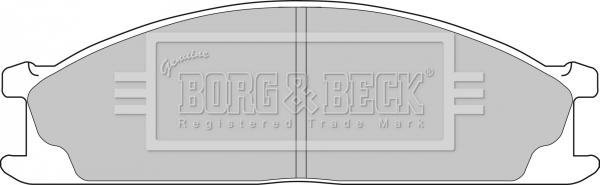 Borg & Beck BBP1486 - Гальмівні колодки, дискові гальма autocars.com.ua