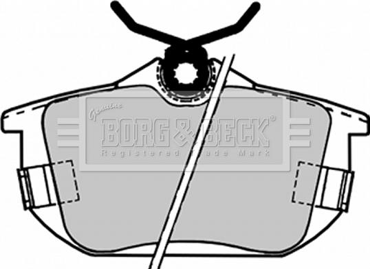 Borg & Beck BBP1488 - Тормозные колодки, дисковые, комплект autodnr.net