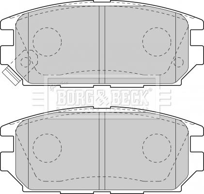 Borg & Beck BBP1489 - Гальмівні колодки, дискові гальма autocars.com.ua