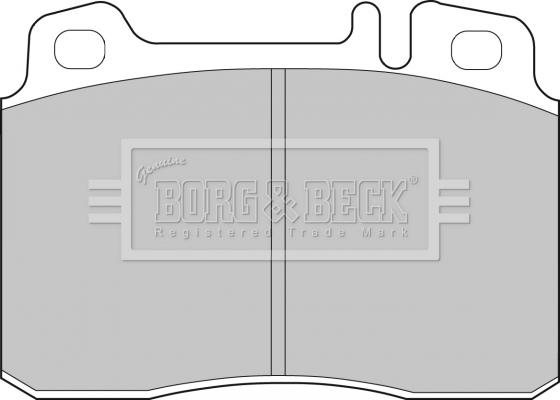 Borg & Beck BBP1492 - Тормозные колодки, дисковые, комплект autodnr.net