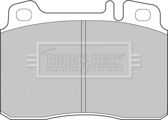 Borg & Beck BBP1492 - Тормозные колодки, дисковые, комплект avtokuzovplus.com.ua