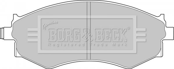 Borg & Beck BBP1494 - Гальмівні колодки, дискові гальма autocars.com.ua