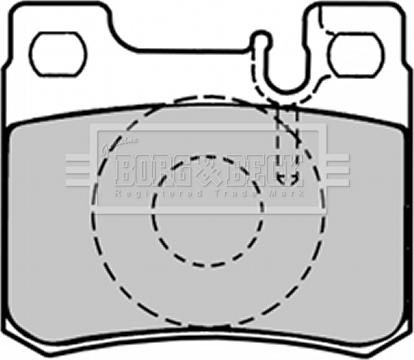 Borg & Beck BBP1495 - Тормозные колодки, дисковые, комплект avtokuzovplus.com.ua