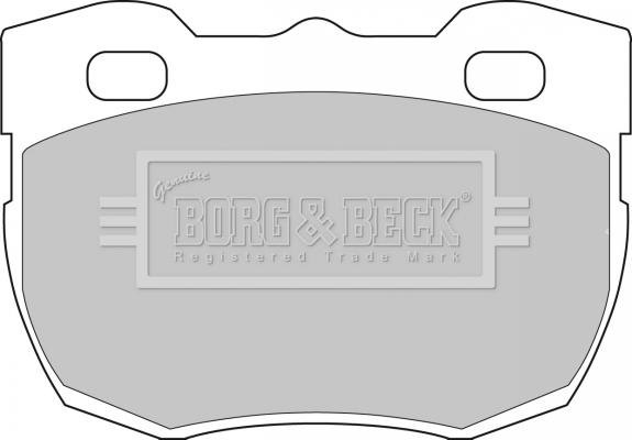 Borg & Beck BBP1496 - Гальмівні колодки, дискові гальма autocars.com.ua
