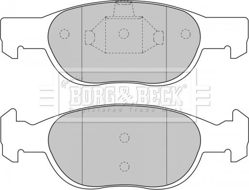 Borg & Beck BBP1499 - Гальмівні колодки, дискові гальма autocars.com.ua