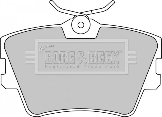 Borg & Beck BBP1501 - Гальмівні колодки, дискові гальма autocars.com.ua