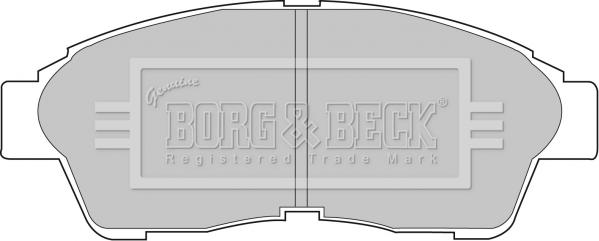 Borg & Beck BBP1502 - Гальмівні колодки, дискові гальма autocars.com.ua