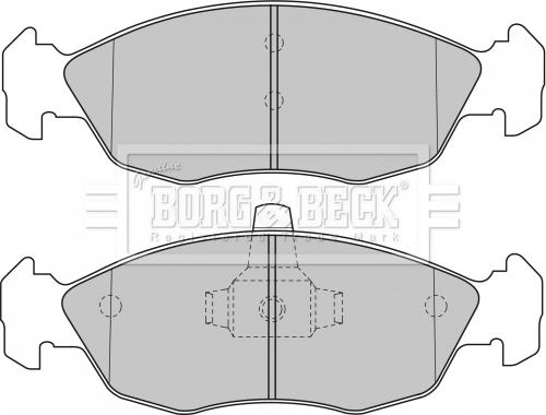 Borg & Beck BBP1505 - Гальмівні колодки, дискові гальма autocars.com.ua