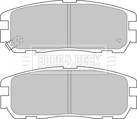 Borg & Beck BBP1517 - Гальмівні колодки, дискові гальма autocars.com.ua