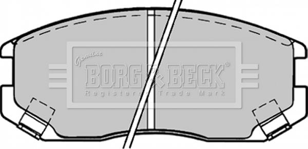 Borg & Beck BBP1518 - Гальмівні колодки, дискові гальма autocars.com.ua