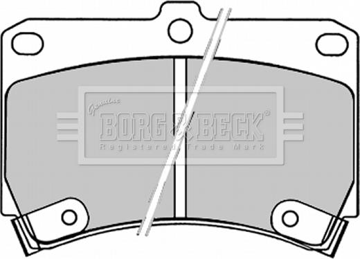 Borg & Beck BBP1520 - Тормозные колодки, дисковые, комплект autodnr.net