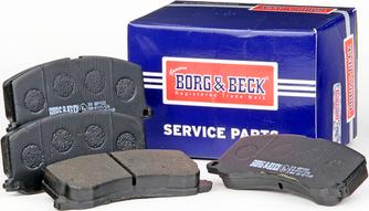 Borg & Beck BBP1522 - Тормозные колодки, дисковые, комплект avtokuzovplus.com.ua