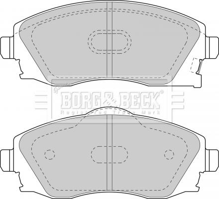 Borg & Beck BBP1523 - Тормозные колодки, дисковые, комплект autodnr.net