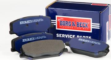 Borg & Beck BBP1524 - Тормозные колодки, дисковые, комплект avtokuzovplus.com.ua