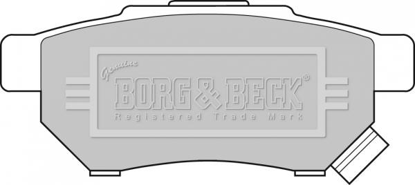 Borg & Beck BBP1526 - Тормозные колодки, дисковые, комплект avtokuzovplus.com.ua