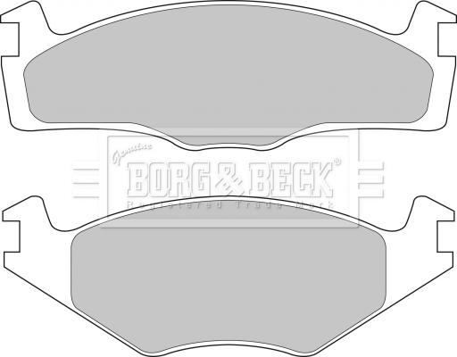 Borg & Beck BBP1531 - Тормозные колодки, дисковые, комплект avtokuzovplus.com.ua