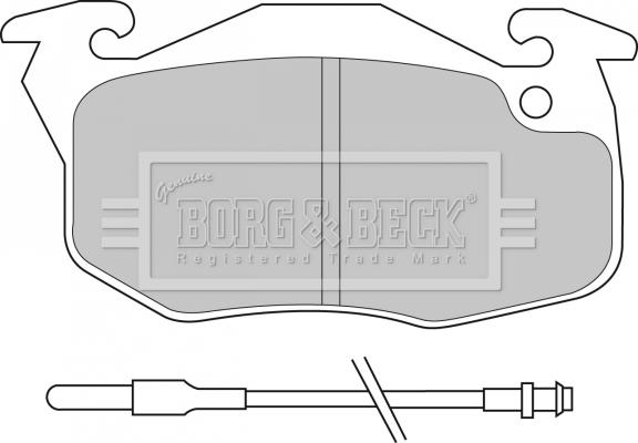 Borg & Beck BBP1532 - Гальмівні колодки, дискові гальма autocars.com.ua