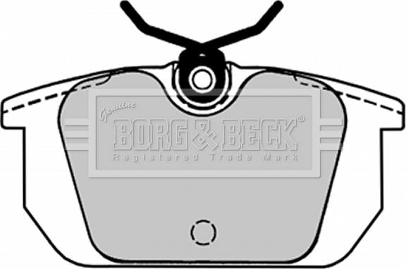 Borg & Beck BBP1534 - Тормозные колодки, дисковые, комплект autodnr.net