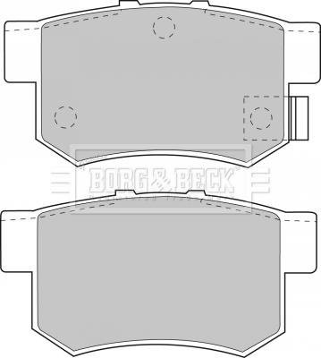 Borg & Beck BBP1535 - Тормозные колодки, дисковые, комплект avtokuzovplus.com.ua