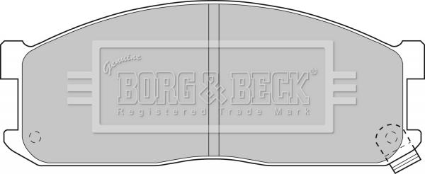 Borg & Beck BBP1536 - Тормозные колодки, дисковые, комплект avtokuzovplus.com.ua