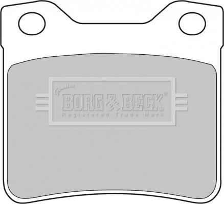 Borg & Beck BBP1537 - Тормозные колодки, дисковые, комплект avtokuzovplus.com.ua