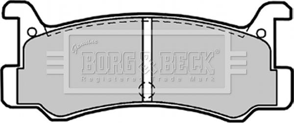 Borg & Beck BBP1540 - Гальмівні колодки, дискові гальма autocars.com.ua